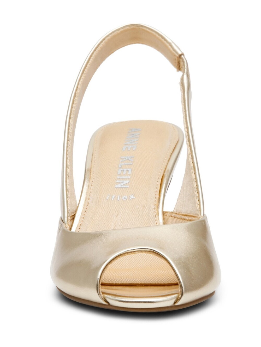 Anne Klein Jovi Women Shoes Peep Toe Slingback Pumps Gold 7.5 - Picture 6 of 6
